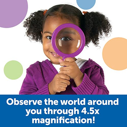 Learning Resources Primary Science Jumbo Magnifiers, Set of 6