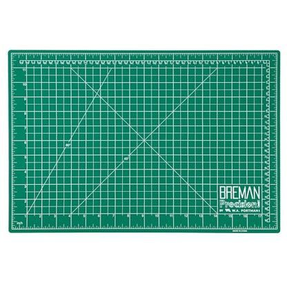 Breman Precision 12x18 Green/Black Self Healing Cutting Hobby Mat for Craft - color: Green/Black, size: 12x18