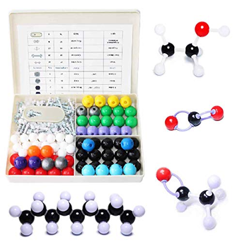 LINKTOR Chemistry Molecular Model Kit (239 Pieces), Student or Teacher Set for Organic and Inorganic Chemistry Learning, Motivate Enthusiasm for Learning and Raising Space Imagination - color: 239pcs Kit