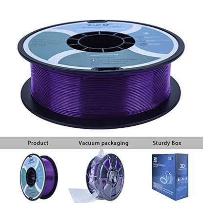 ZIRO Translucent PLA Filament 1.75mm, Fit Most FDM Printers, 1KG Purple - color: Translucent-purple