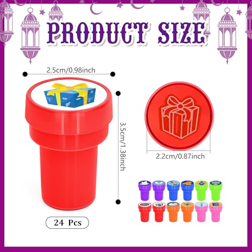Cinrobiye 24 Pcs Hanukkah Stampers Party Favor Set, Cute Jewish Holiday Stamps for Kids Hanukkah Celebration, Classroom Rewards, Goody Bag Fillers, Holiday Party Supplies - color: Hanukkah