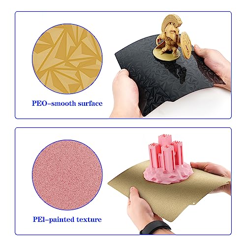 3D Print Bed Textured PEI Surface + Smooth PEO Surface Build Plate with Magnetic Sheet 310x310mm for CR-10, Artillery SW-X1/X2, Anet A8 Plus 3D Printer Platform - size: 310*310mm, style: Textured PEI+Smooth PEO+Magnetic Sticker