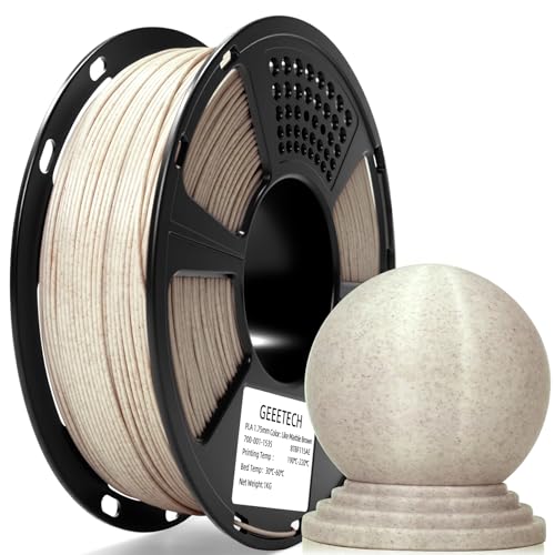 Geeetech Marble PLA Filament 1.75mm Marble Brown Stone Color for Bambu AMS - color: 1kg Marble White-brown