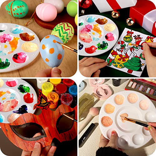 FANDAMEI 20PCS Paint Palette, Paint Tray Palette, Round Paint Trays