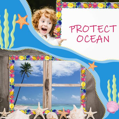 Outus 68 Feet Ocean Bulletin Board Borders - size: 2.99 Inches, style: Ocean