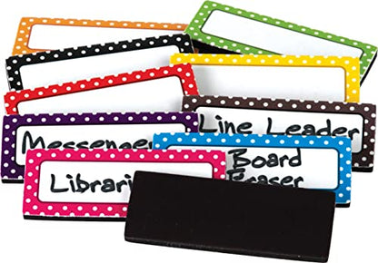 Teacher Created Resources Polka Dots Magnetic Labels (20650) - color: Polka Dots