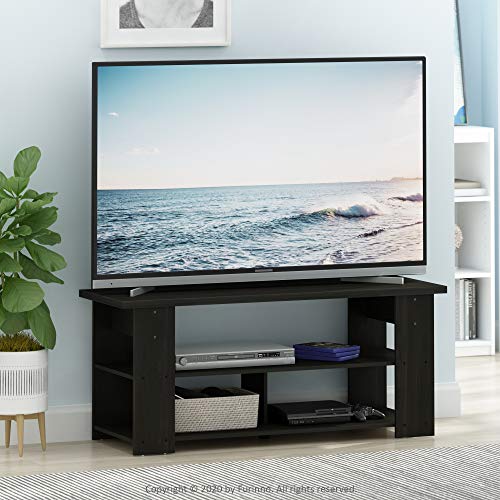 Furinno JAYA TV Stand, French Oak Grey/Black - color: French Oak/Black, style: 50 Inch, Panel
