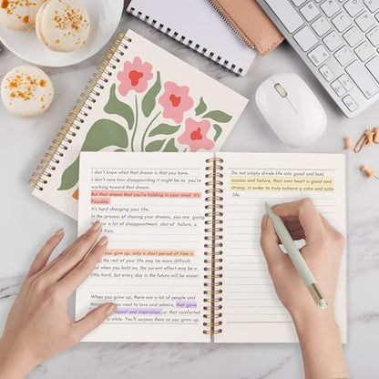 Teachers Gifts Spiral Notebooks, Boho Floral Helping Little Minds Grow Teacher Gifts Journal, Teacher Appreciation Gift Notebook for Note Taking, Teachers Office Supplies, 5.5x8.3 Inch - color: Helping Little Minds Grow