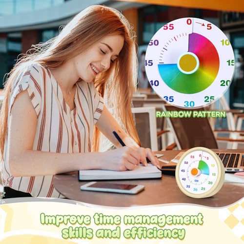 Amazingspark Visual Timer 60 Minute, Classic, Blue,Pink,Yellow,Green, 4 Pcs - color: Blue,pink,yellow,green, size: Classic