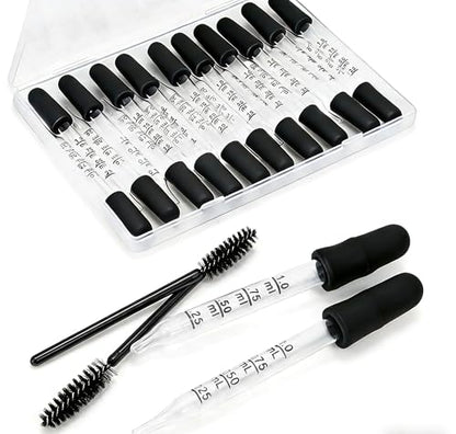 20Pcs Eye Dropper,1ML Glass Droppers for Oils, Liquids and Medicine
