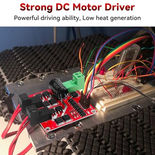 DC Motor Driver - L298 Dual H Bridge Motor Controller DC 6.5V-27V 7A Motor Regulator Board PWM Forward/Reverse/Brake 12V 24V Electric Motor Control Module Industrial 160W with Optocoupler Isolation