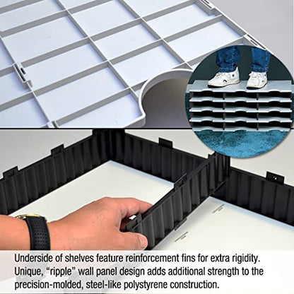 Ultimate Office TierDrop Desktop Organizer 4 Compartment ADD-ON for 2-Wide - size: 4-Compartment Add-On