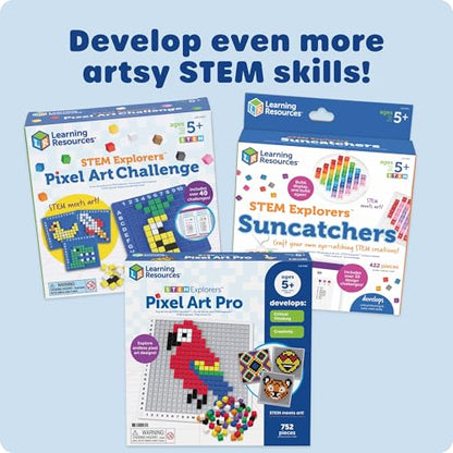 Learning Resources Pixel Art Challenge The Original STEM Pixel Art - style: Pixel Art Challenge