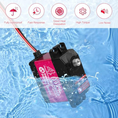Digital Servo Full Metal Gear High Torque… (2Pcs 40KG) - style: 2Pcs 40KG