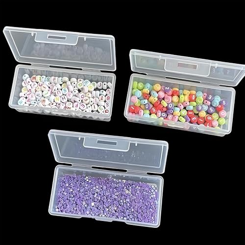 25-Piece Clear Assorted Plastic Box Set for Sticker Sorting