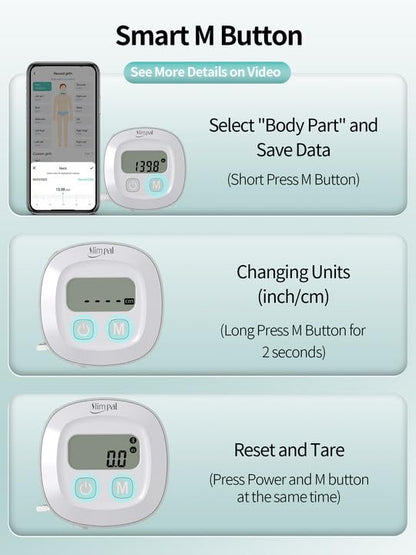 Slimpal Smart Body Measuring Tape, FSA Eligible HSA Tape for Weight Loss - color: 84114