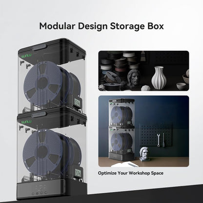 SUNLU Filament Dry Box - 3KG Filament Storage Box with Hygrometer - color: Filament Storage Box