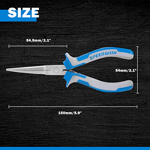 SPEEDWOX 6 Inches Needle Nose Pliers Mini Extra Long Nose - style: 6" Needle Nose Plier