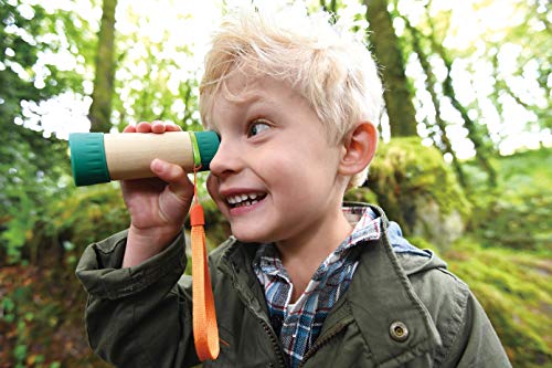Hape Adjustable Telescope| Bamboo Spy Gear for Kids with 8X Magnification
