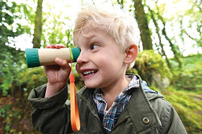 Hape Adjustable Telescope| Bamboo Spy Gear for Kids with 8X Magnification