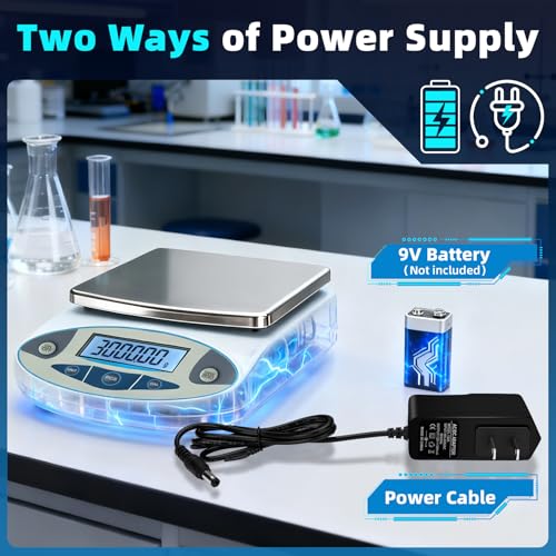 Lab Scale High Accuracy,13 Unit 0.01g High Precision Digital Analytical Balance, Electronic Laboratory Precision Gram Scale Digital Kitchen/Jewelry/Scientific Scale (3000 x 0.01g) - size: 3000 x 0.01g