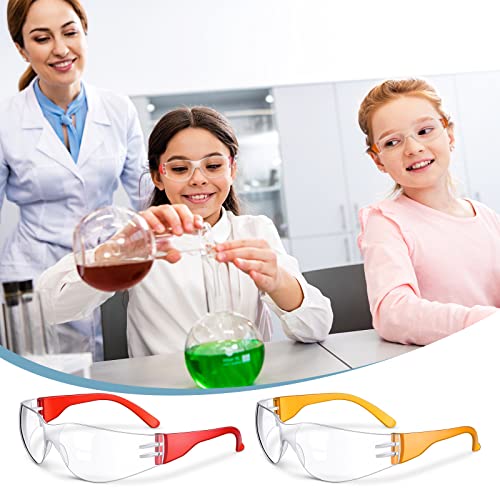 Weewooday 48 Packs Kids Safety Glasses, Orange, Yellow, Green, Red