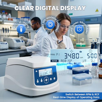 Mxmoonant Centrifuge Machine, 15ml Lab PRP Benchtop Centrifuges