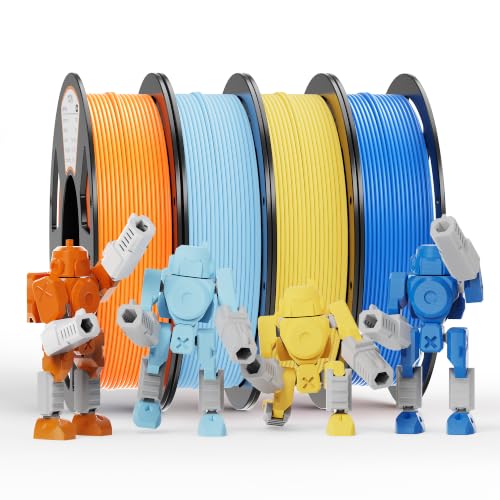 YOOPAI PLA Filament 1.75mm, 250g PLA+ & Matte Bundle, 4 Rolls - color: Pla Bundle-250gx4-112040001
