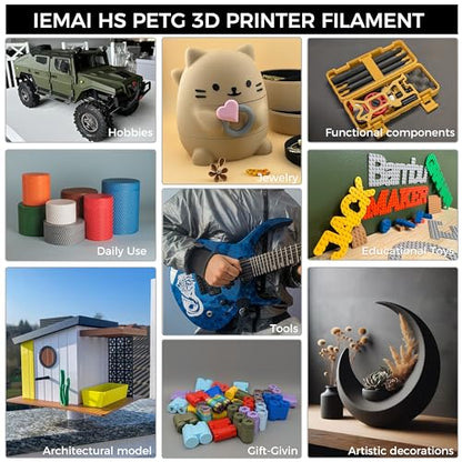 IEMAI High Speed PETG 3D Printer Filament 1.75mm, 600mm/s, 1kg, Navy Blue - color: Navy Blue