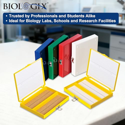 Microscope Slide Box, 100-Place, Foam Liner, 30 Pcs - size: Foam Lining