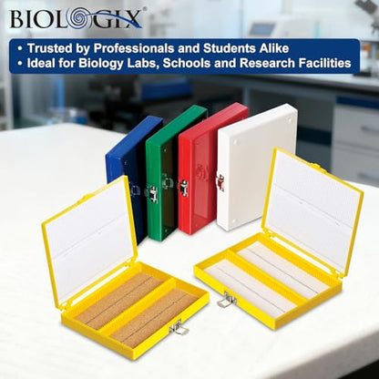 Microscope Slide Box, 100-Place, Foam Liner, 30 Pcs - size: Foam Lining