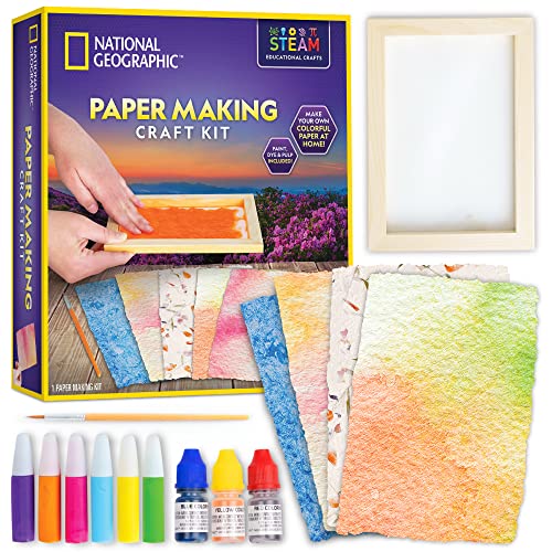 National Geographic Paper Making Arts and Crafts Activity Kit for Kids