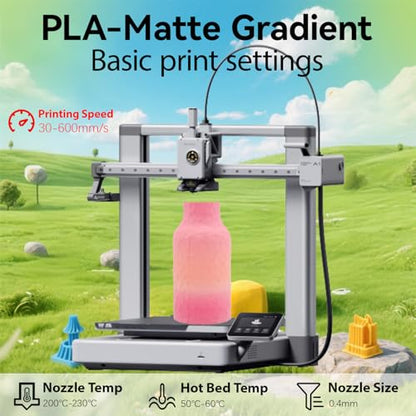 Matte Rainbow Spring PLA 1.75mm 1kg 500mm/s High Speed 3D Printer Filament - color: E_pla-05 Spring