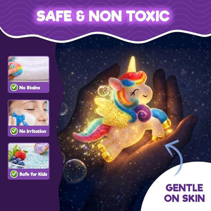 Doctor Jupiter Glow in The Dark - Unicorn Soap Making Kit for Kids Ages 6+ - style: Unicorn Glow Soaps: 6+