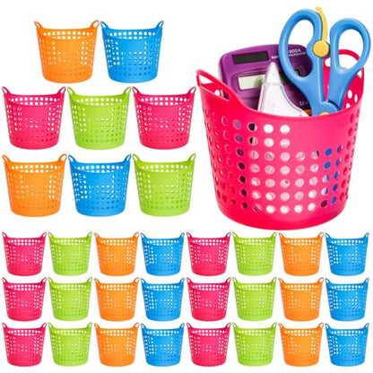 32 Pieces Pencil Cup Bulk, Plastic Pen Holder for Desk