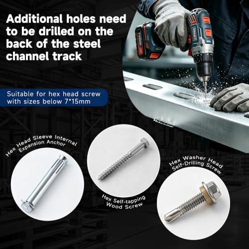 Wheel Trolley Assembly Rollers.Bearing Trolley Assembly.The top of the Trolley has Room for Set Screws, Allowing the use of a 1-5/8" high Strut Channel - style: A-4Wheel Trolley 1pcs