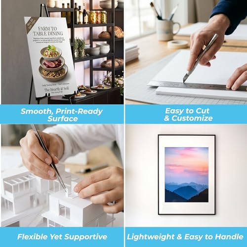 Foam Board 12 x 12 x 1/2" – 10 Pack – Thick Regular Black Foam Board – Rigid Lightweight Panel – Smooth Surface for Signs, Mounting & Displays – Professional Graphic Arts & Exhibit Board - color: Black - 10 Pack, size: 12x12
