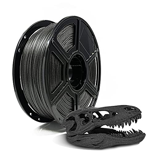 FLASHFORGE PLA Filament 1.75mm Galaxy Matte Black, 3D Printer Filament with Silver Glitter 1kg (2.2lbs) Spool, Dimensional Accuracy +/- 0.02mm, Shimmering 3D Printing Filament for Unique Finish - color: Galaxy Matte Black