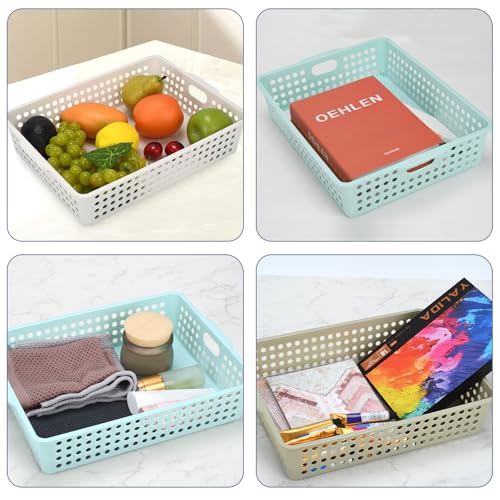 6-Pack Stackable Paper Trays Turn In Trays Classroom Paper Organizer Bins