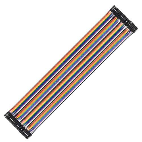 40 Pins Female to Female Flat Ribbon Cables, 100cm / 40" - size: Female to Female 40"