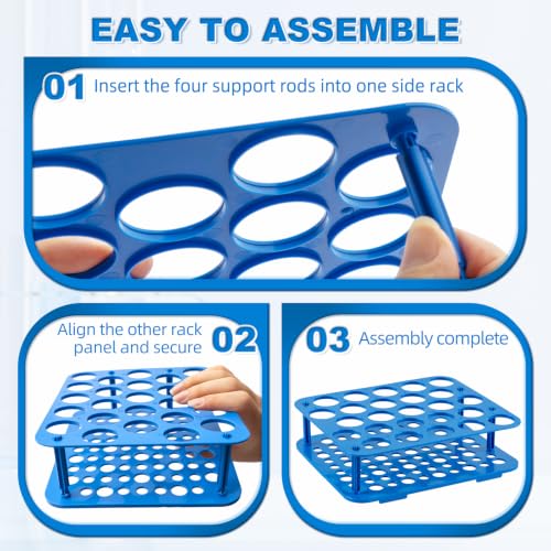 25-Well Centrifuge Tube Rack, Detachable Stand, φ1.02 inch, 1 PCS - size: 25-well