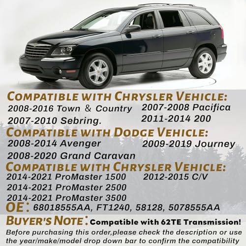 62TE Transmission Filter with Gasket Kits for Journey Town & Country - size: 05078555AA