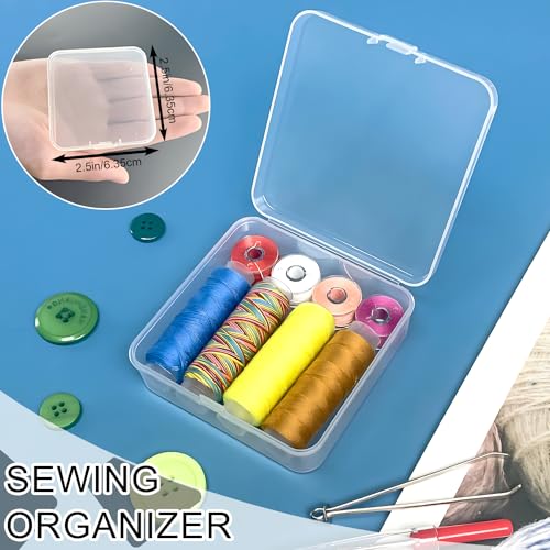 DUOFIRE Bead Organizer 10 Pack Clear Small Plastic Containers Mixed Sizes - size: Mixed Sizes(10 packs)
