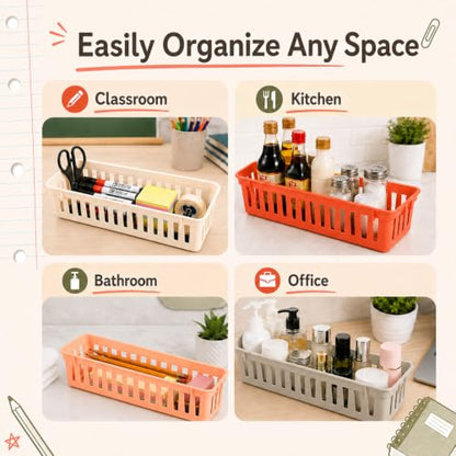 14 pcs Boho Pencil Basket Dispenser for Classroom Pencil Holder for Desk - color: Boho