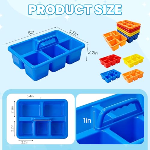 8 PCS Classroom Caddy, Supply Cleaning Caddy for Classroom, 8”×5.7”×3”