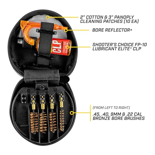 Otis Technology Universal Pistol Cleaning Kit (.22, 9mm, 40 cal/10mm, .45 Cal) - style: Classic