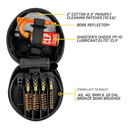 Otis Technology Universal Pistol Cleaning Kit (.22, 9mm, 40 cal/10mm, .45 Cal) - style: Classic