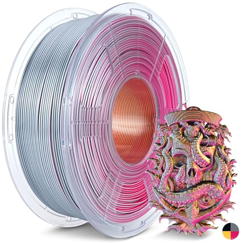 JAYO Silk Quad Color PLA 3D Printer Filament 1.75mm, 1.1kg - color: Silk Quad Black Red Yellow Gray, size: 1.1KG