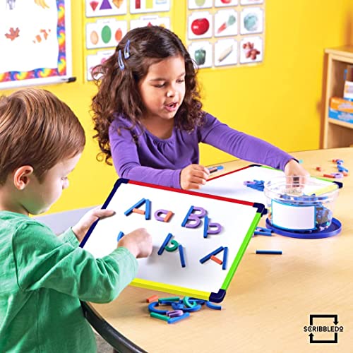 ScribbleDo 10 Pack Magnetic Dry Erase Board for Kids Whiteboard 9”x12” Includes White Board for Writing Learning & Drawing Art Educational Kids Toy