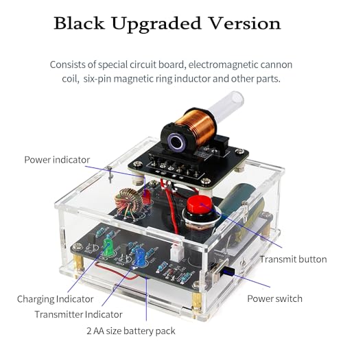 STEM Projects DIY Toys Soldering Practice Kit, Electric Magnetic Transmitter Educational Electronics Kit, Mini DIY Shooting Game Toy Gift for Teens Boys Girls